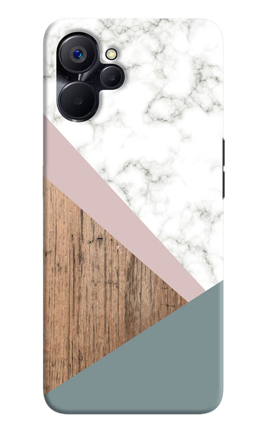 Marble wood Abstract Realme 9i 5G Hard Case Back Cover by Casekaro