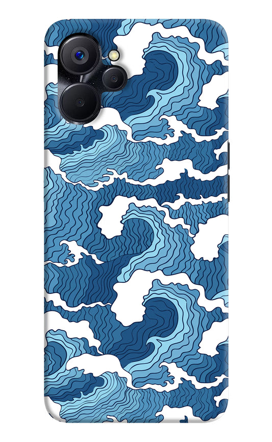 Blue Waves Realme 9i 5G Hard Case Back Cover by Casekaro