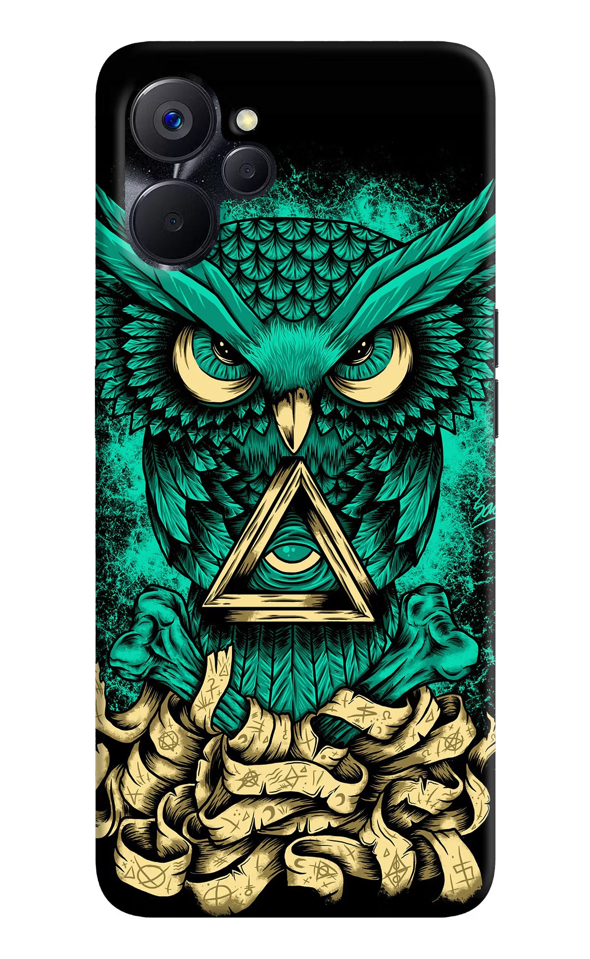 Green Owl Realme 9i 5G Hard Case Back Cover by Casekaro