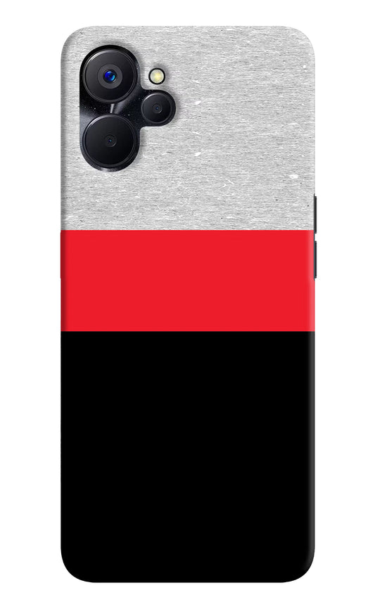 Tri Color Pattern Realme 9i 5G Hard Case Back Cover by Casekaro