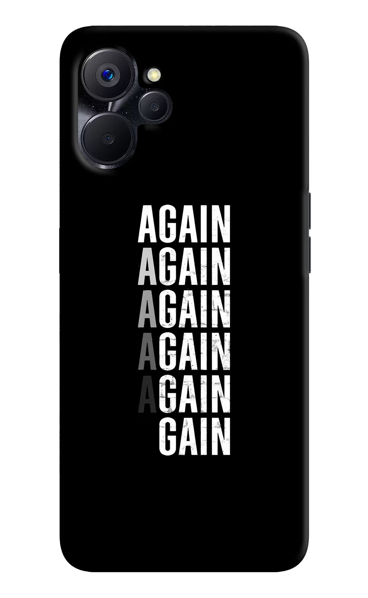 Again Again Gain Realme 9i 5G Hard Case Back Cover by Casekaro