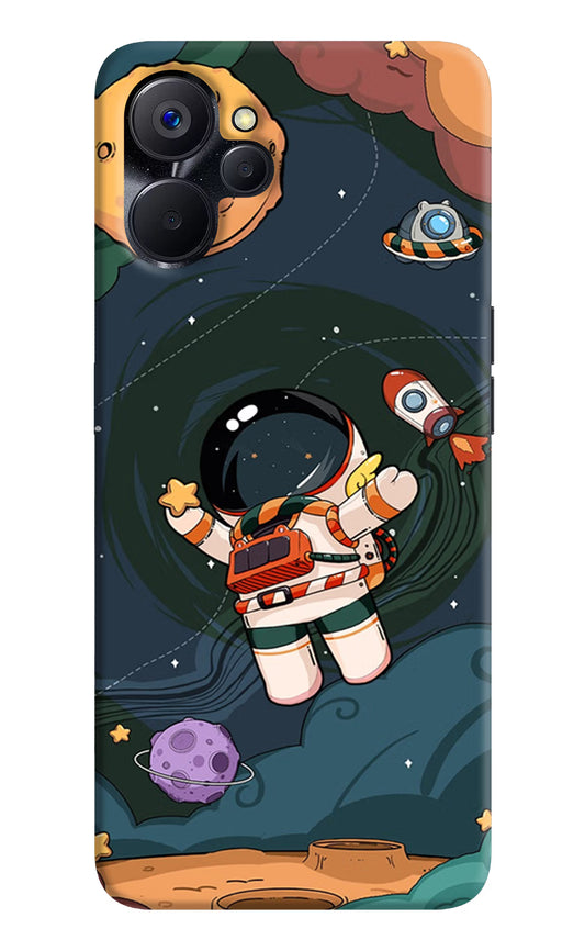 Cartoon Astronaut Realme 9i 5G Hard Case Back Cover by Casekaro