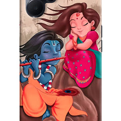 Radhe Krishna Realme 9i 5G Hard Case Back Cover by Casekaro