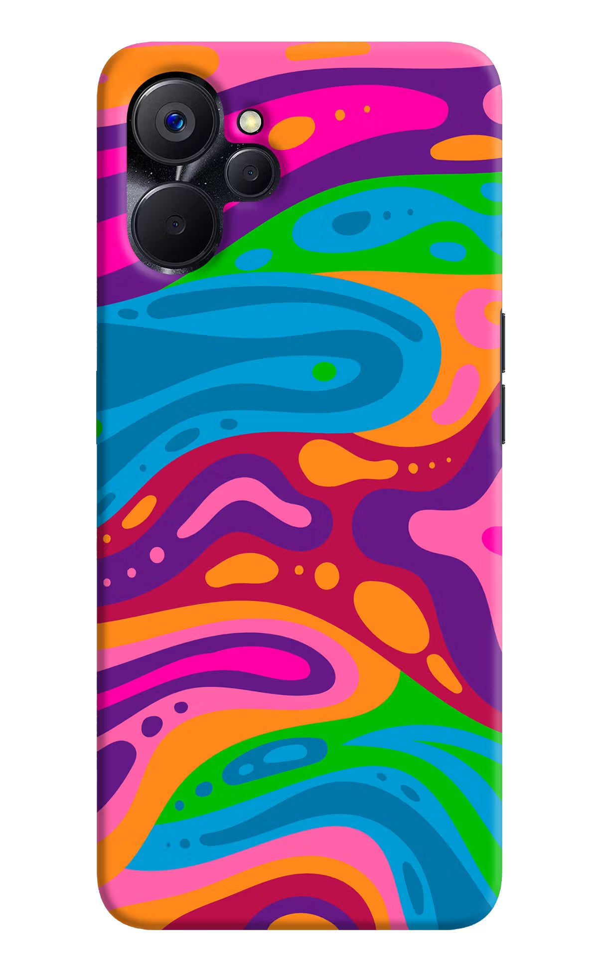 Trippy Pattern Realme 9i 5G Hard Case Back Cover by Casekaro