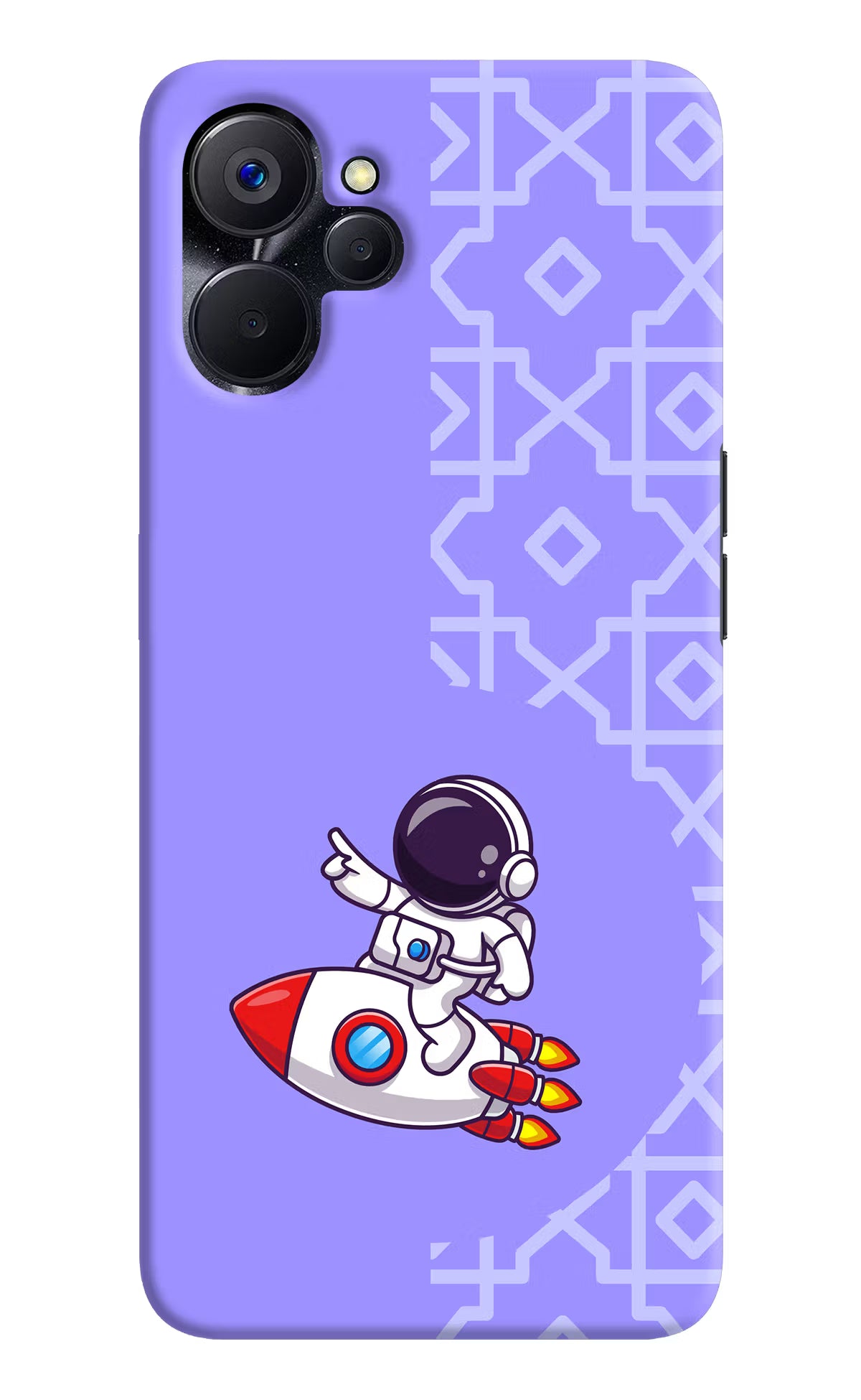 Cute Astronaut Realme 9i 5G Hard Case Back Cover by Casekaro