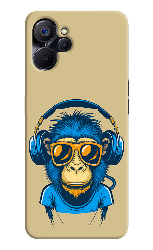 Monkey Headphone Realme 9i 5G Hard Case Back Cover by Casekaro