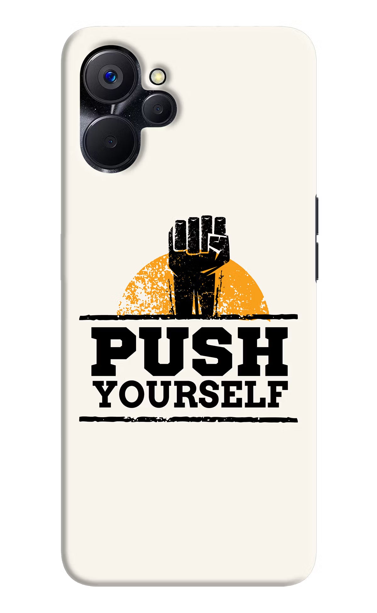 Push Yourself Realme 9i 5G Hard Case Back Cover by Casekaro
