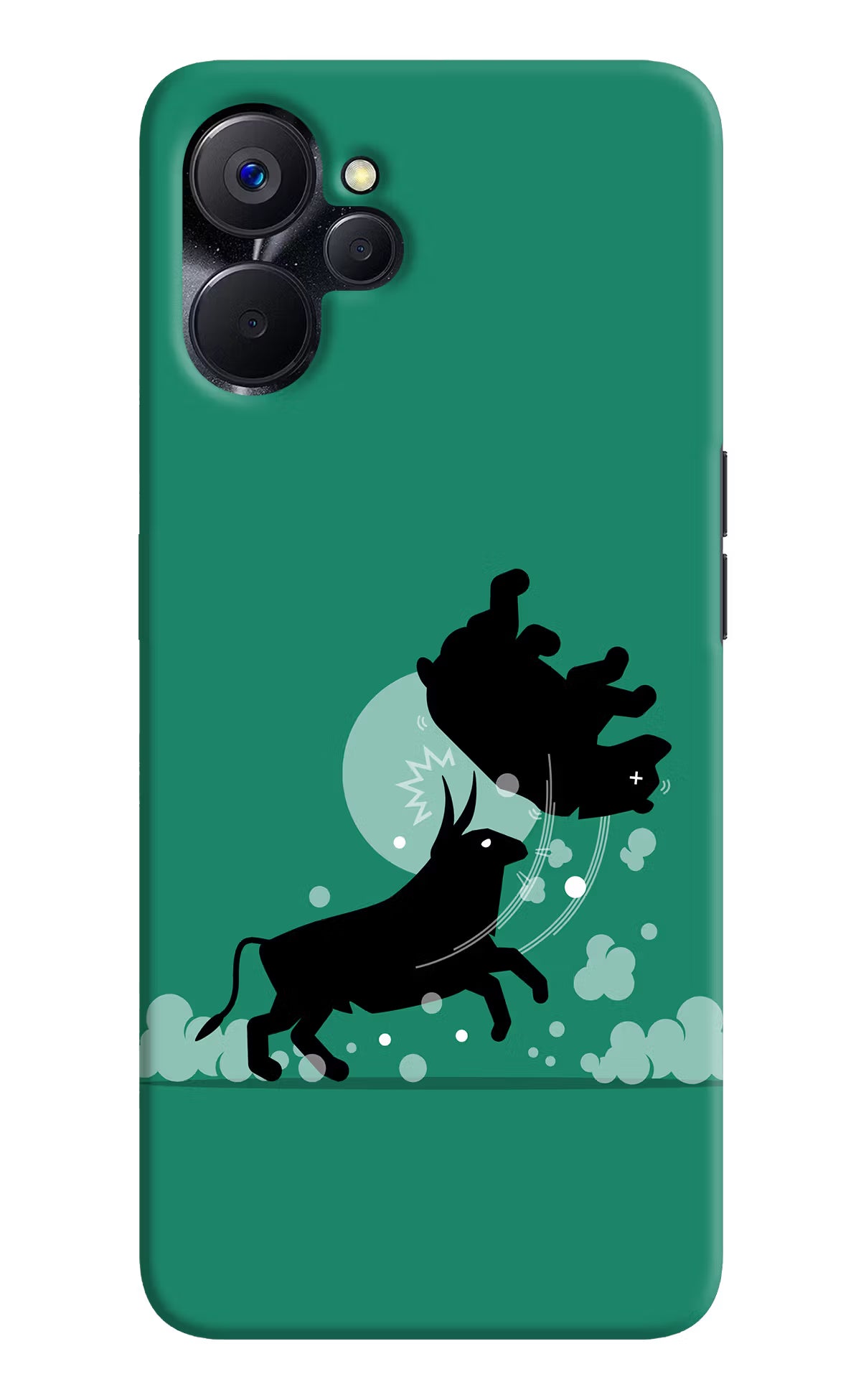 Bull Conqueror Realme 9i 5G Hard Case Back Cover by Casekaro