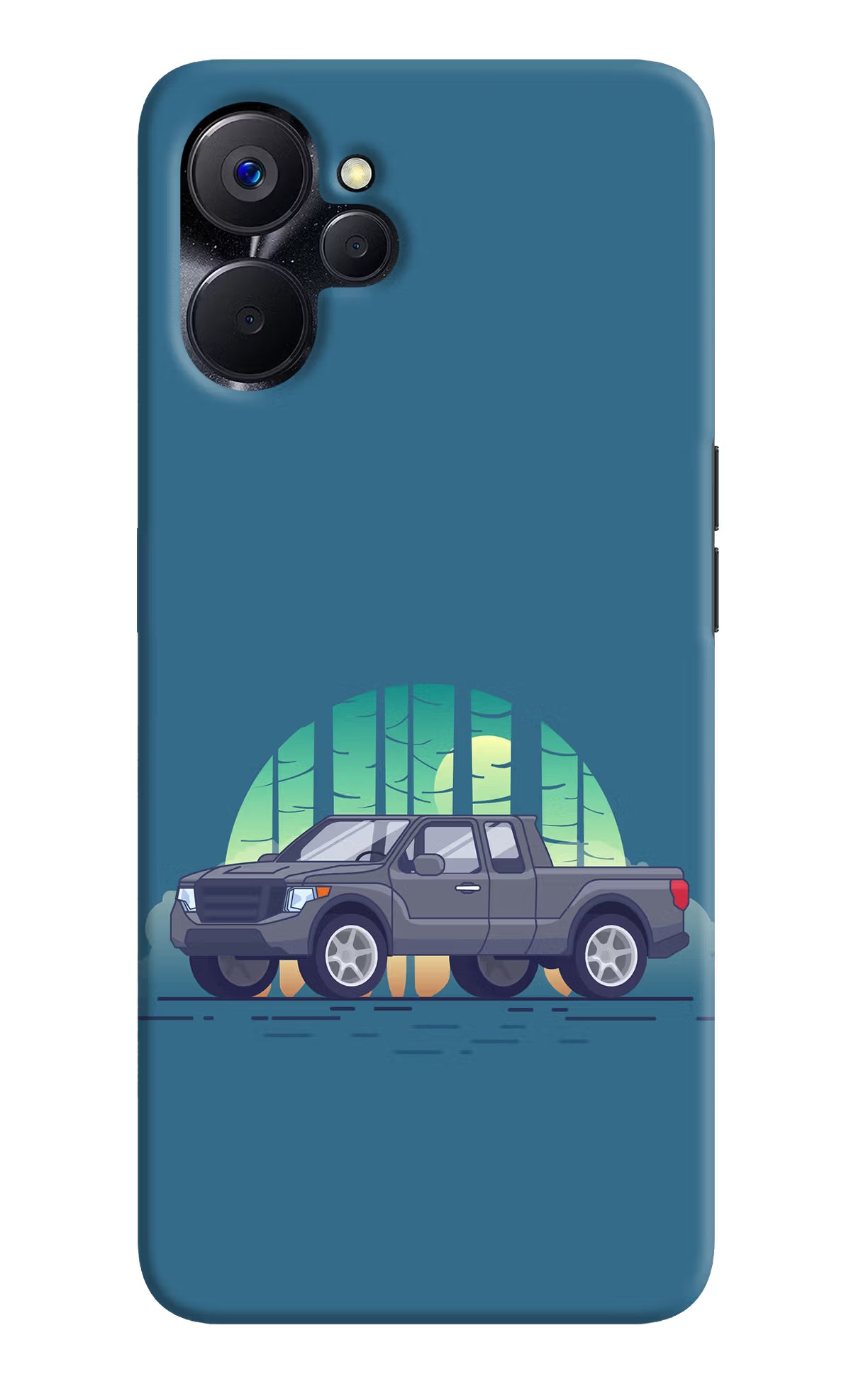 Retro Garage Vibe Realme 9i 5G Hard Case Back Cover by Casekaro