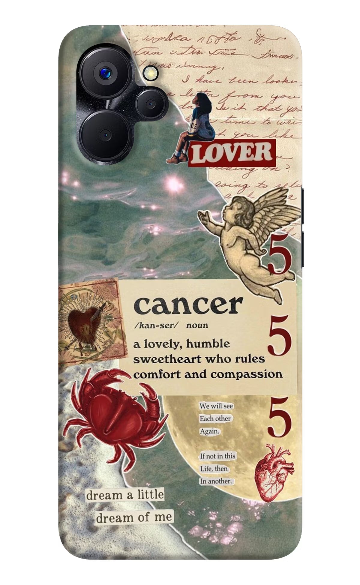 Cancer Zodiac Realme 9i 5G Hard Case Back Cover by Casekaro