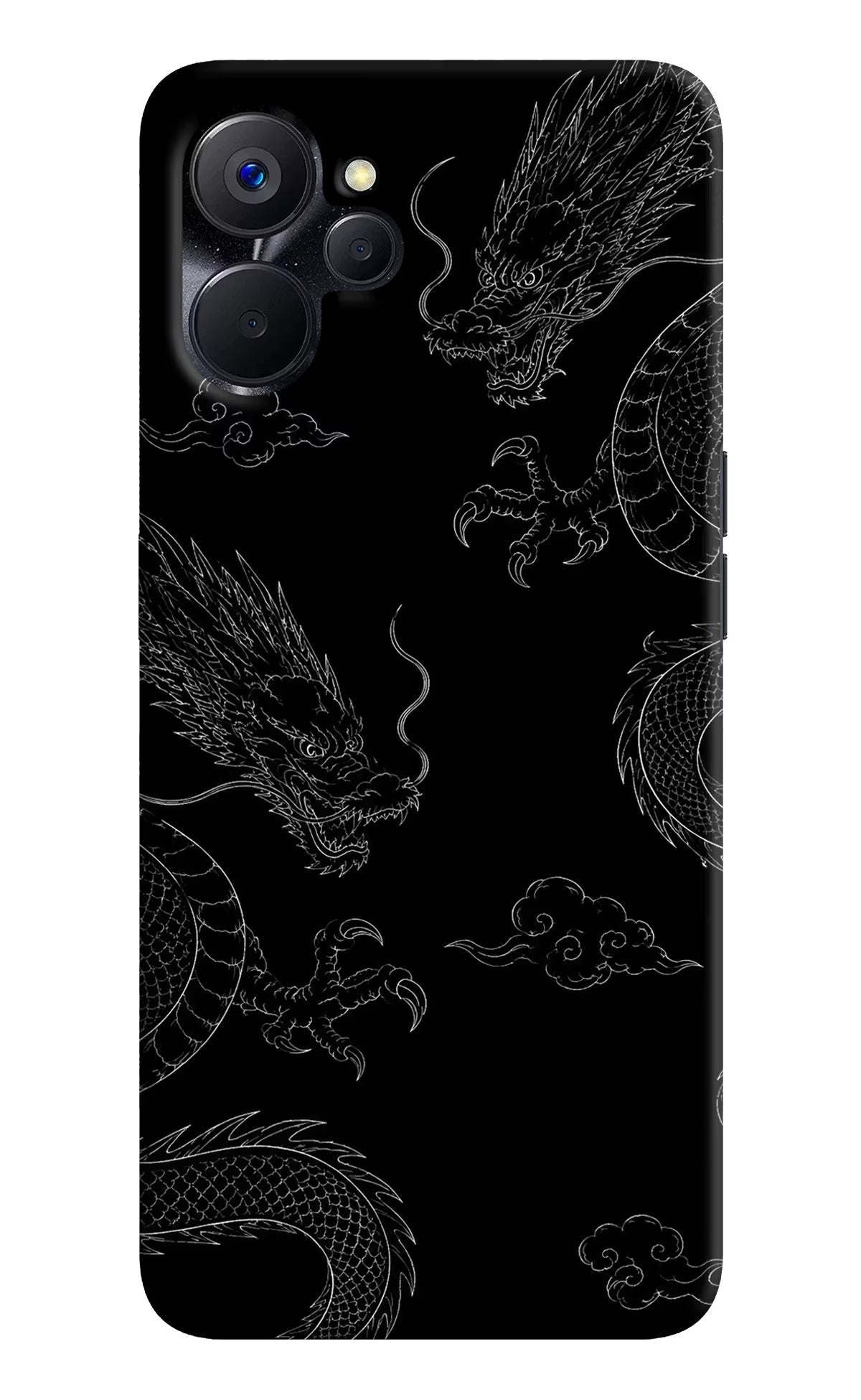 Twin Dragons Realme 9i 5G Hard Case Back Cover by Casekaro