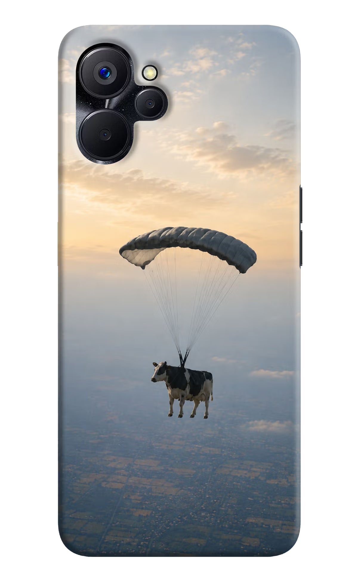 Skydiving Cow Realme 9i 5G Back Cover