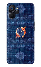 Koi Blue Realme 9i 5G Back Cover