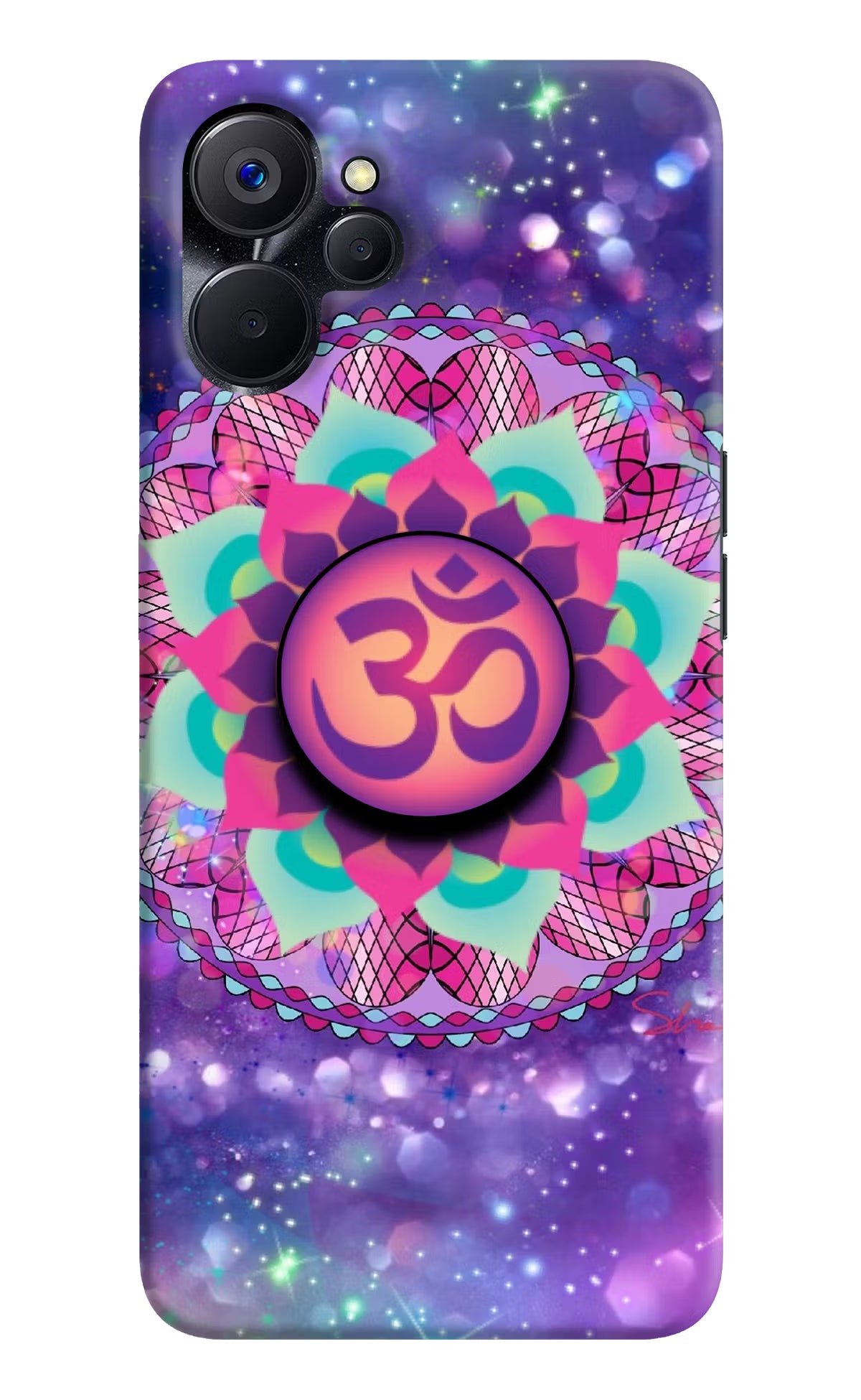 Om Purple Realme 9i 5G Pop Case by Casekaro