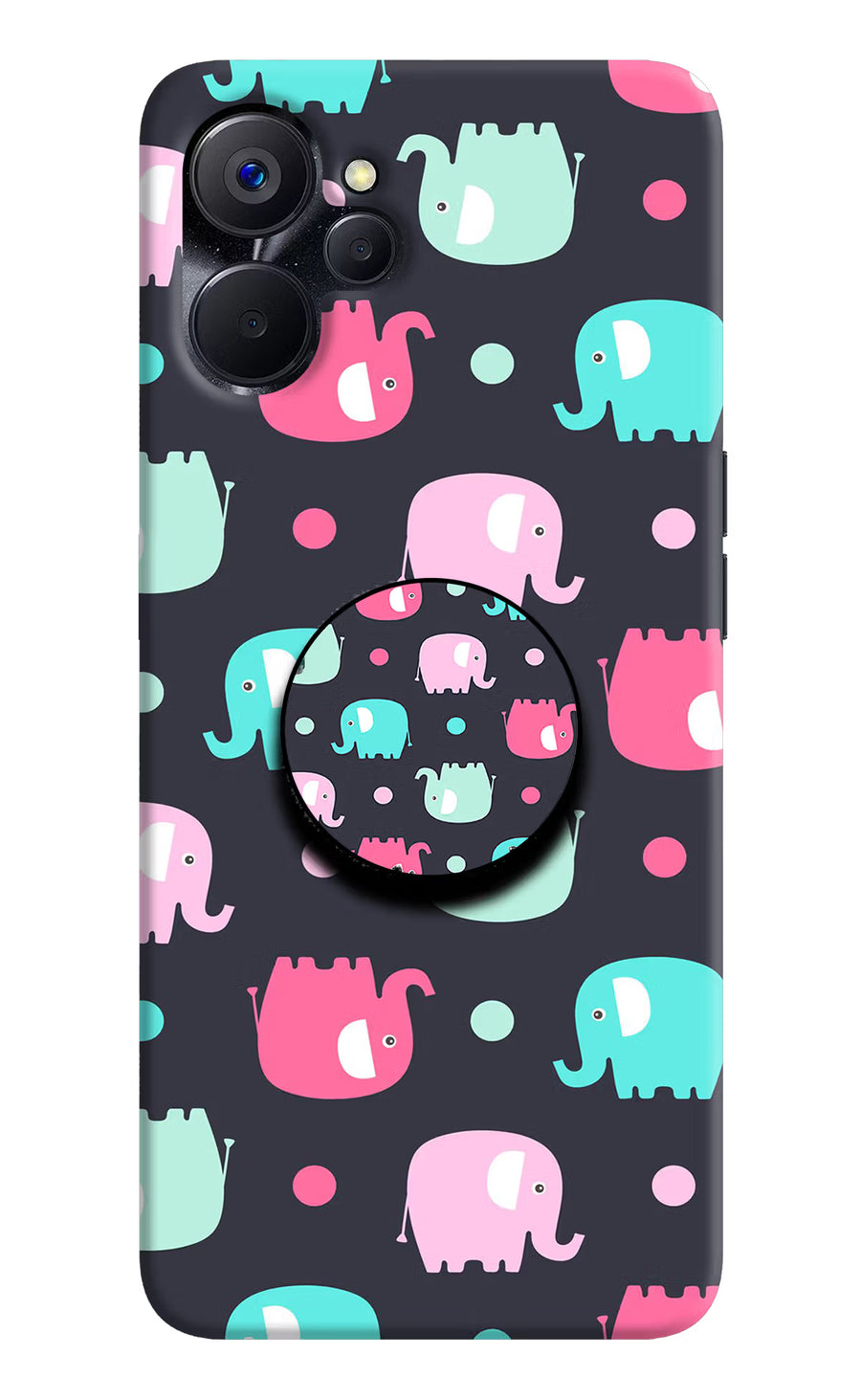 Baby Elephants Realme 9i 5G Pop Case, Hard case