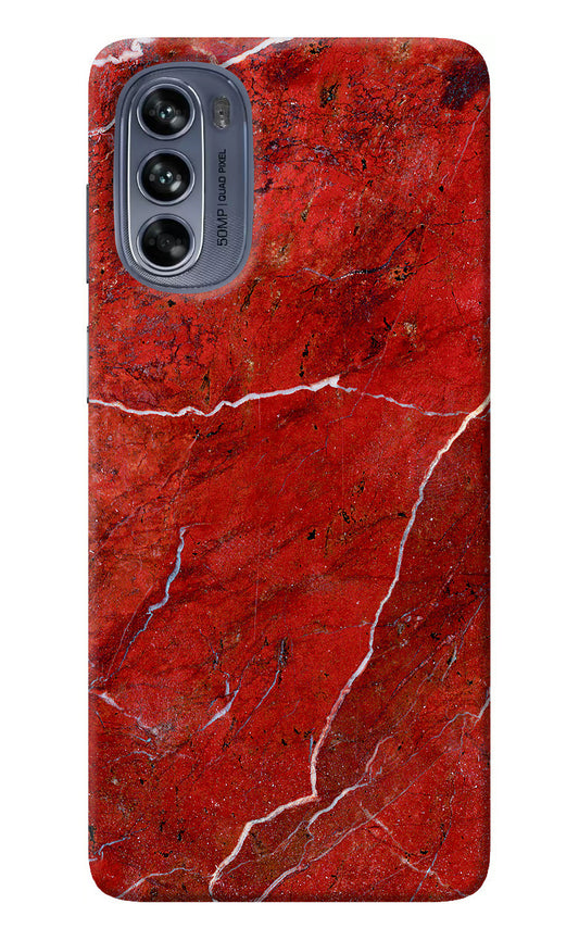 Red Marble Design Moto G62 5G Back Cover