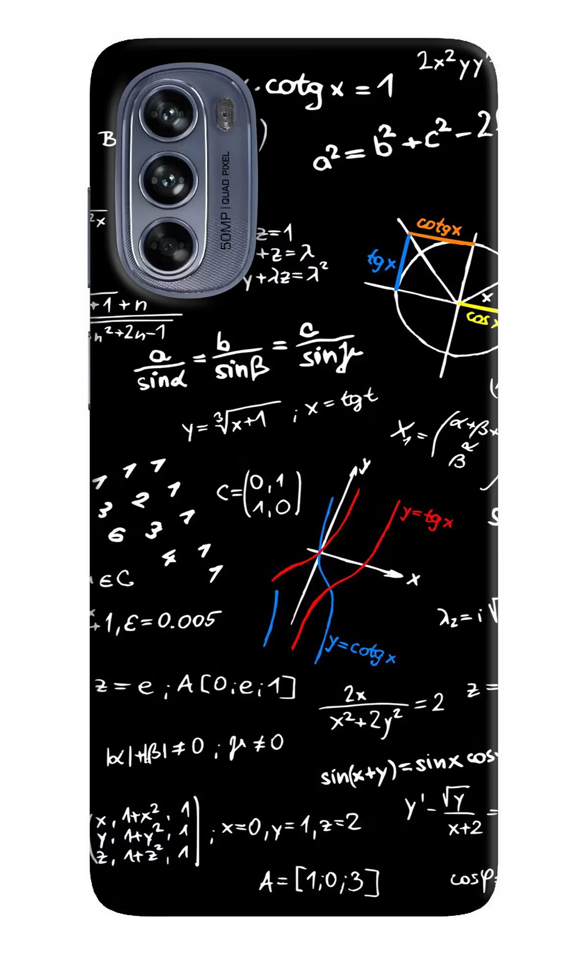 Mathematics Formula Moto G62 5G Hard Case Back Cover by Casekaro