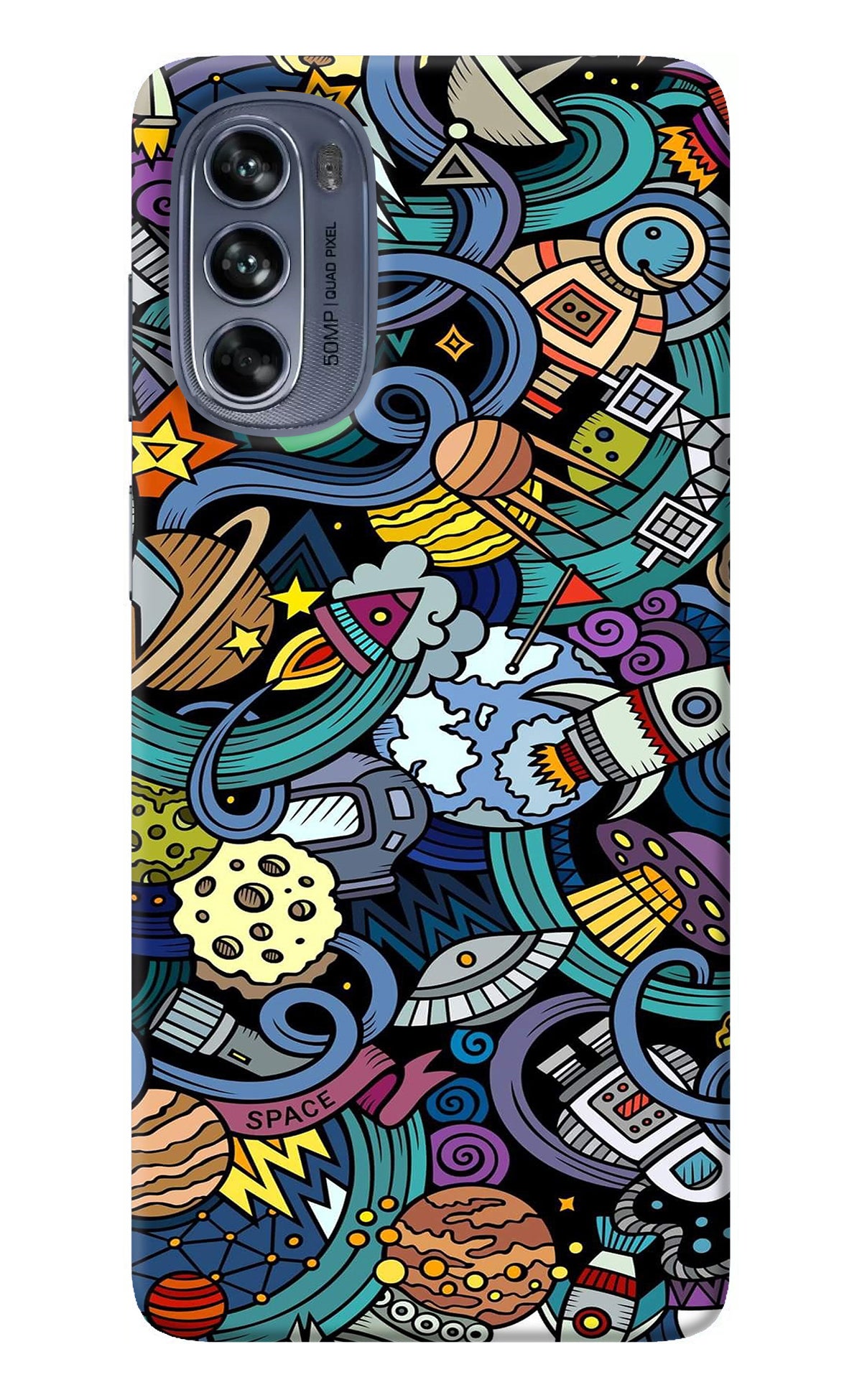 Space Abstract Moto G62 5G Back Cover