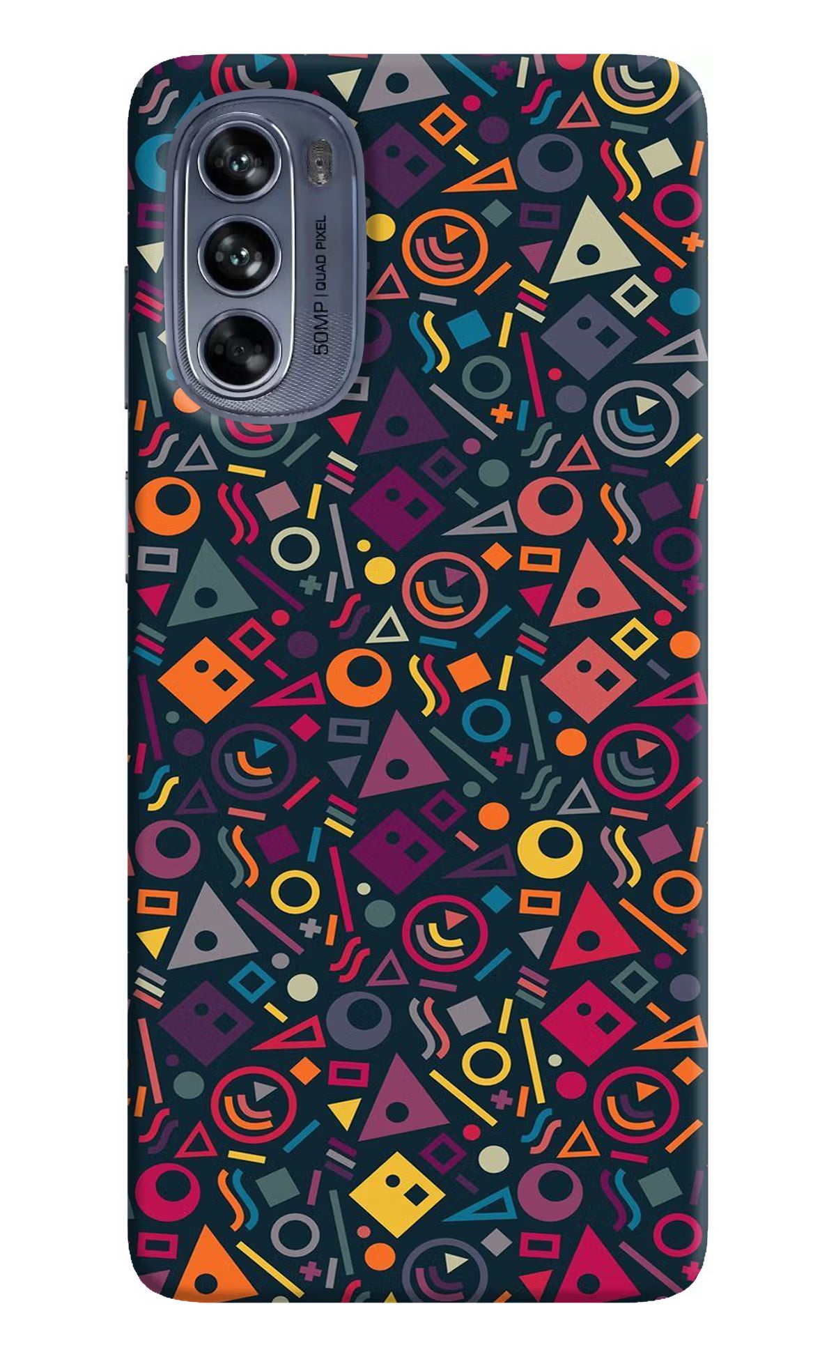 Geometric Abstract Moto G62 5G Hard Case Back Cover by Casekaro