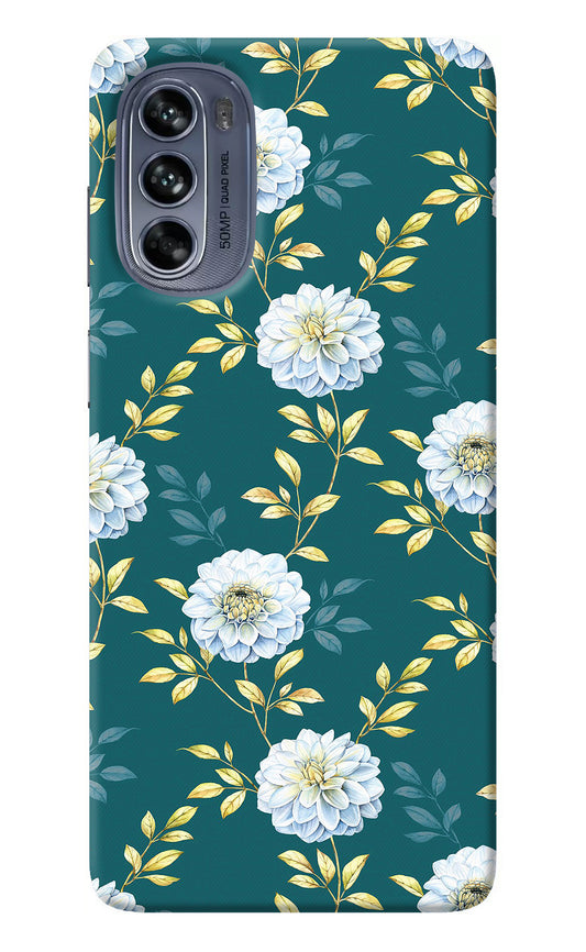 Flowers Moto G62 5G Back Cover