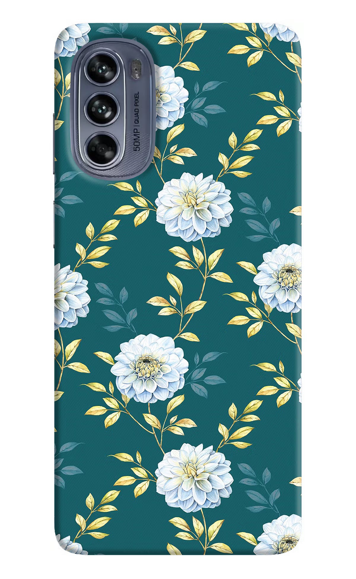 Flowers Moto G62 5G Hard Case Back Cover by Casekaro
