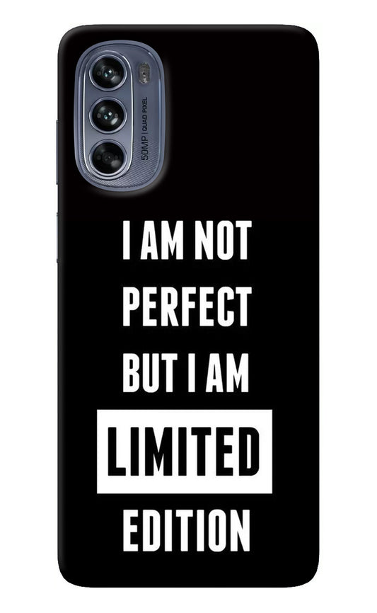 I Am Not Perfect But I Am Limited Edition Moto G62 5G Back Cover