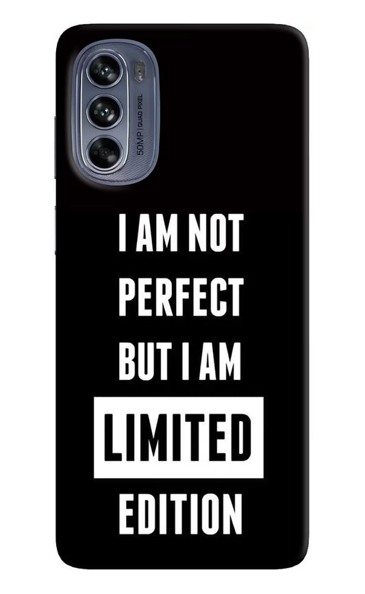 I Am Not Perfect But I Am Limited Edition Moto G62 5G Hard Case Back Cover by Casekaro