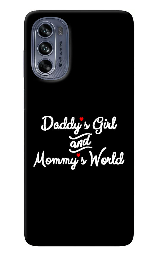 Daddy's Girl and Mommy's World Moto G62 5G Back Cover