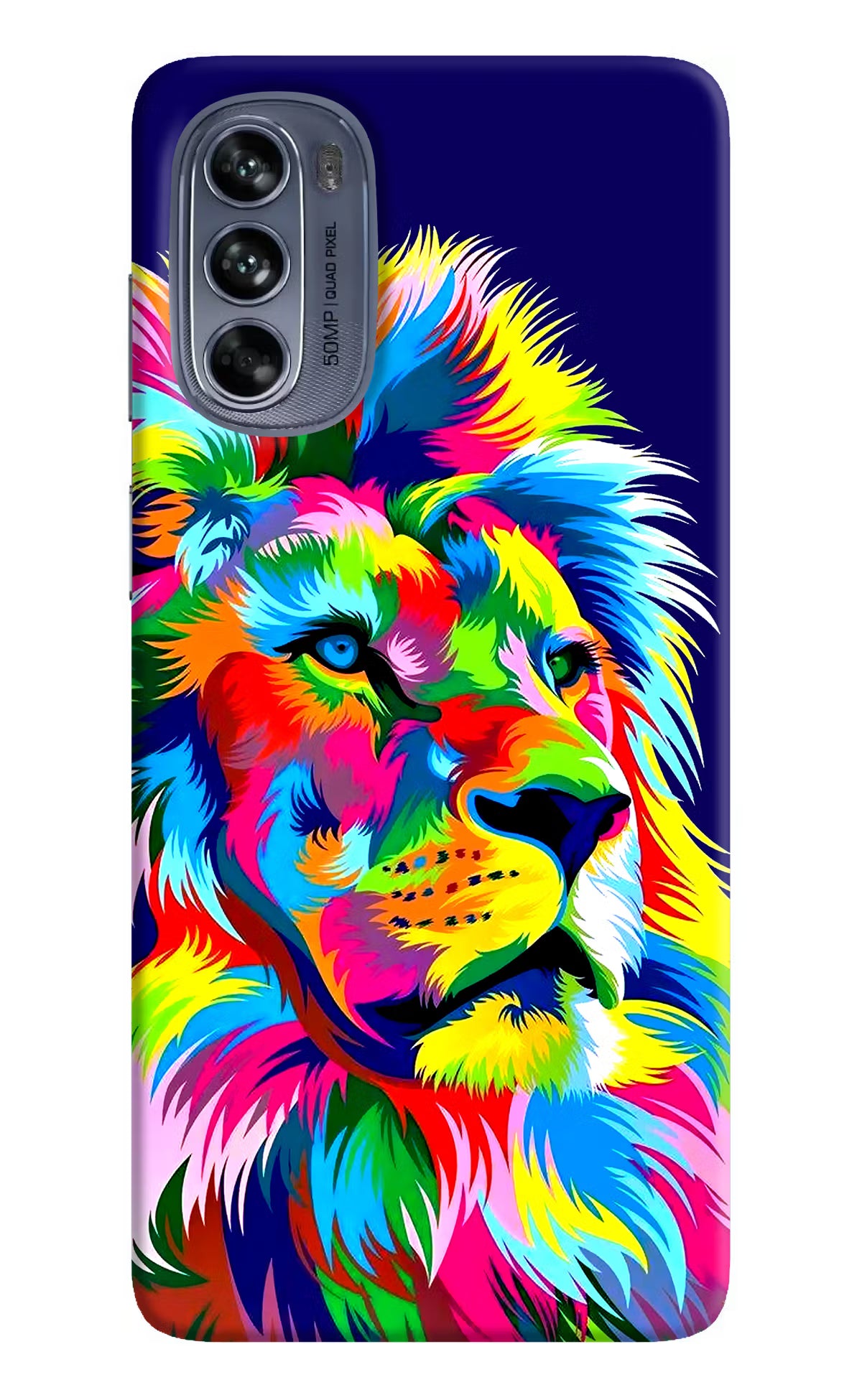 Vector Art Lion Moto G62 5G Hard Case Back Cover by Casekaro