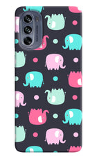 Elephants Moto G62 5G Hard Case Back Cover by Casekaro