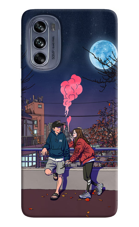 Chilling Couple Moto G62 5G Hard Case Back Cover by Casekaro
