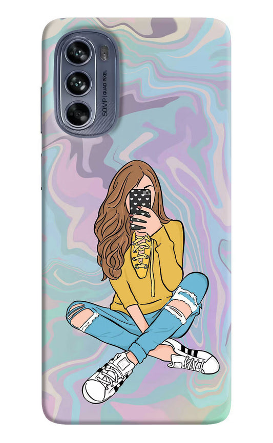 Selfie Girl Moto G62 5G Hard Case Back Cover by Casekaro
