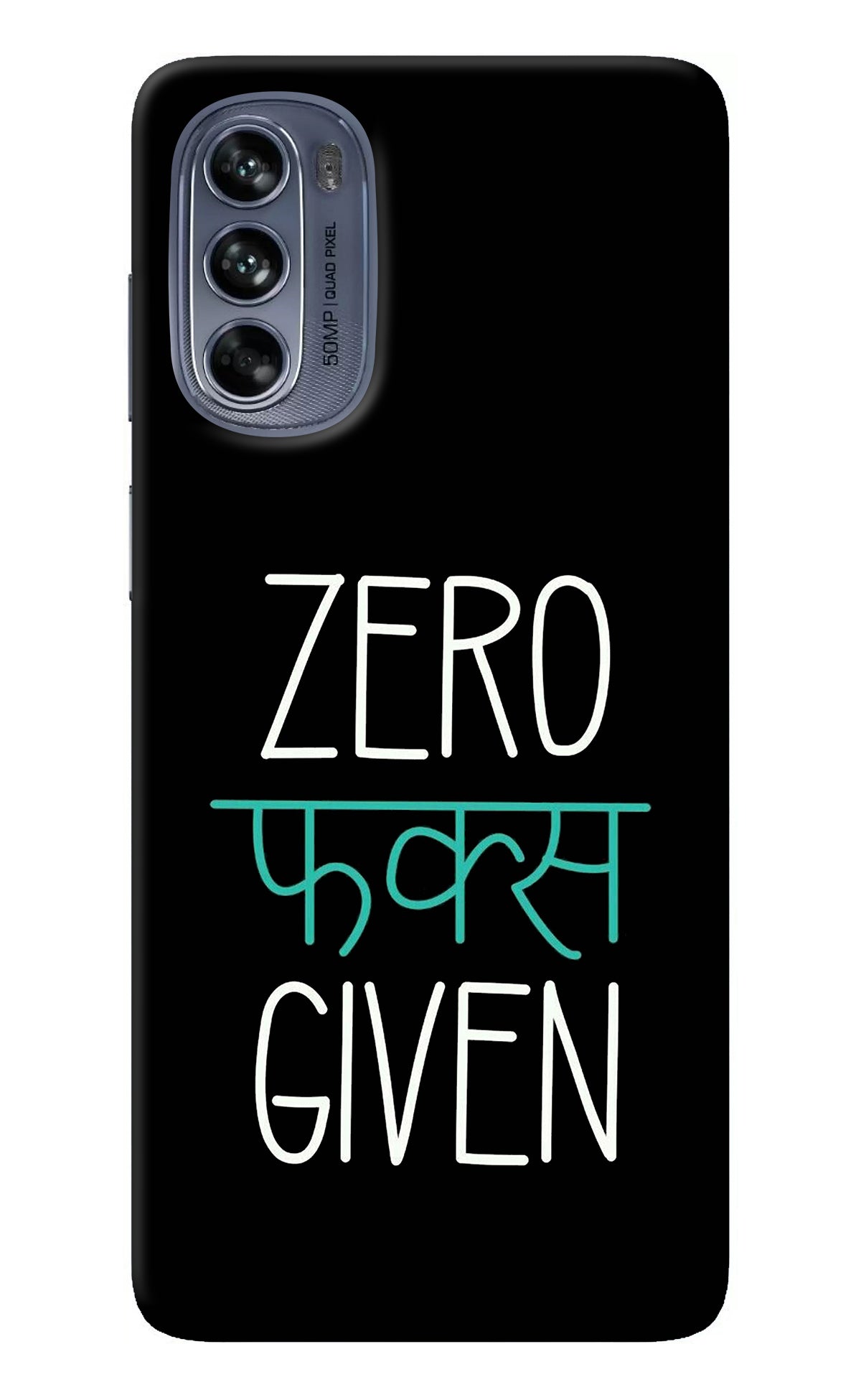Zero Fucks Given Moto G62 5G Back Cover