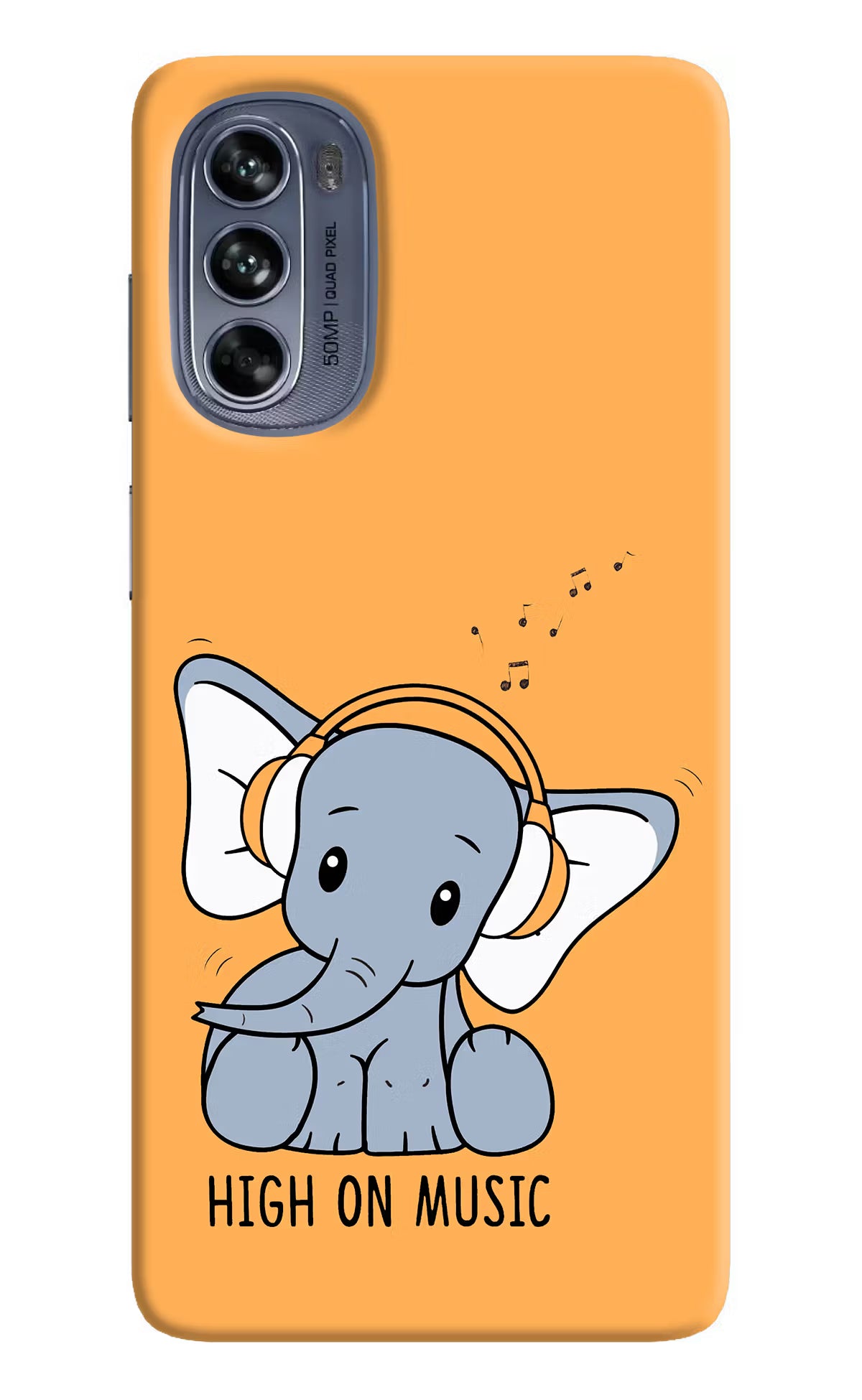 High On Music Moto G62 5G Hard Case Back Cover by Casekaro