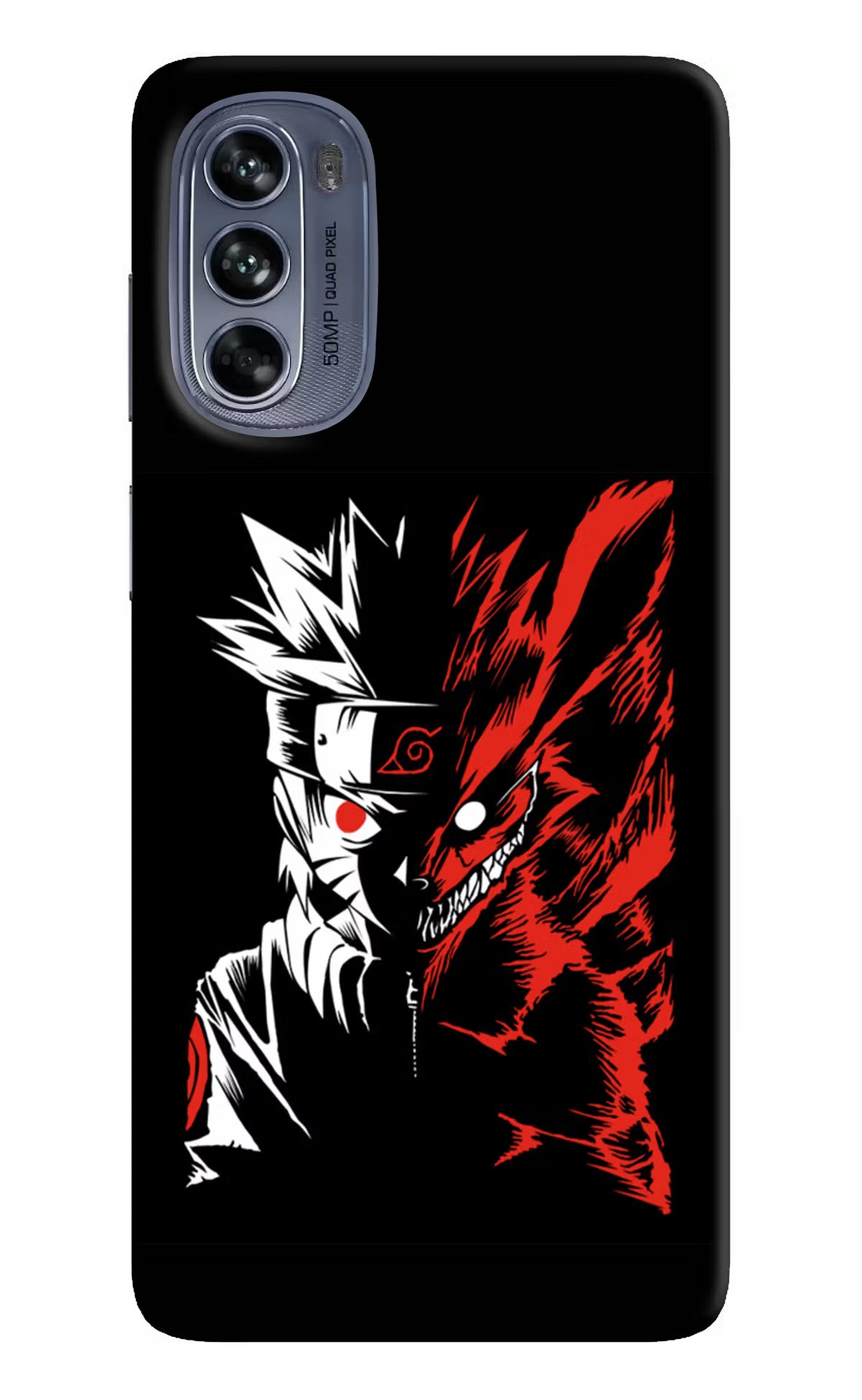 Naruto Two Face Moto G62 5G Hard Case Back Cover by Casekaro
