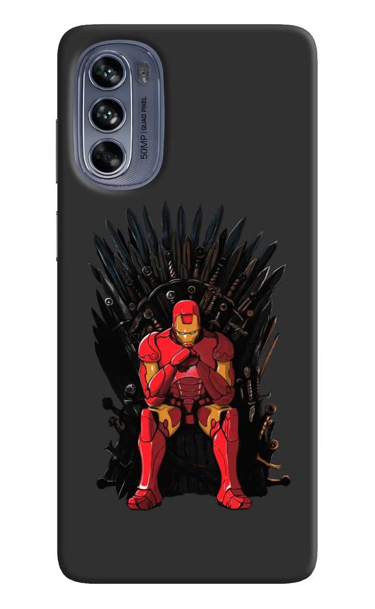Ironman Throne Moto G62 5G Hard Case Back Cover by Casekaro