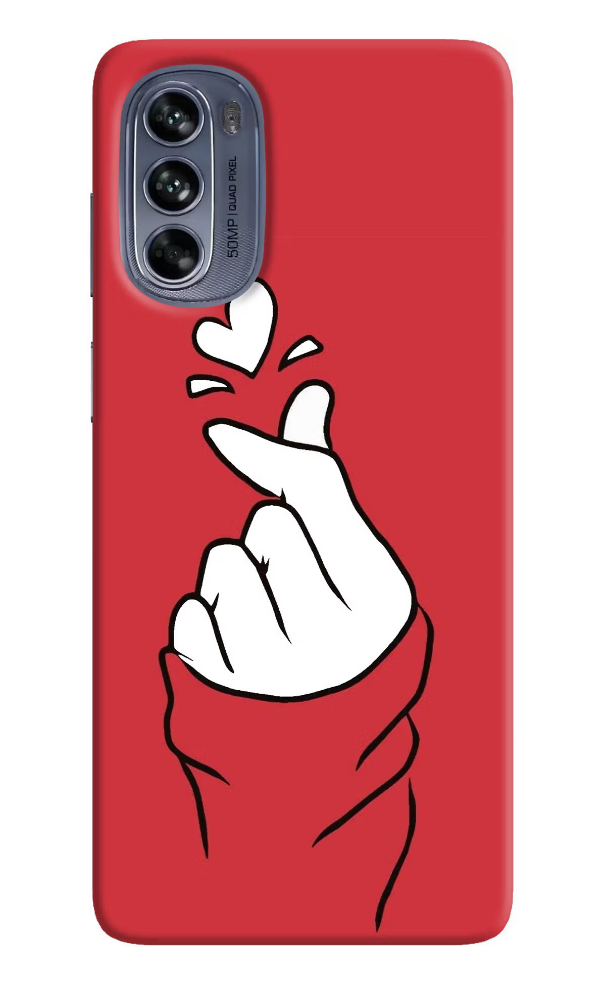 Korean Love Sign Moto G62 5G Hard Case Back Cover by Casekaro