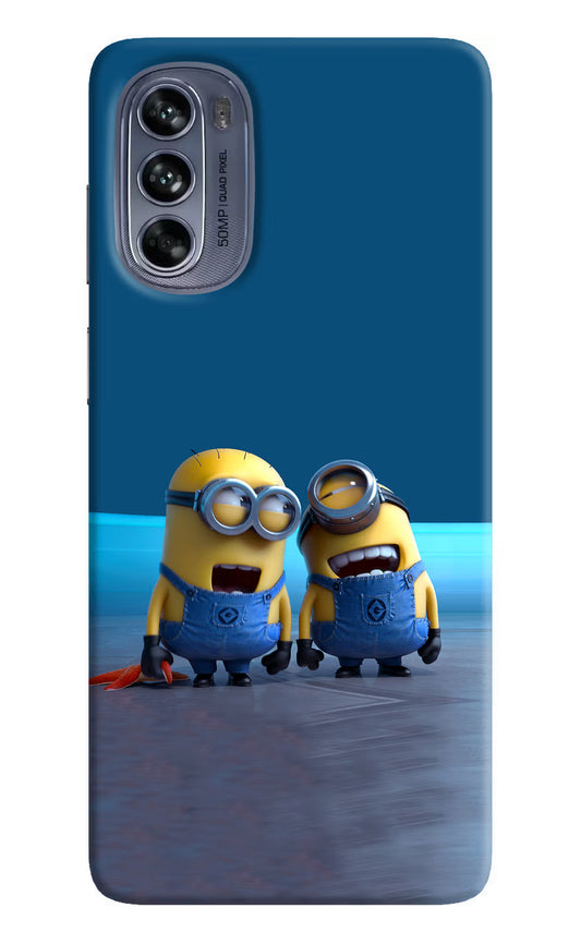 Minion Laughing Moto G62 5G Hard Case Back Cover by Casekaro