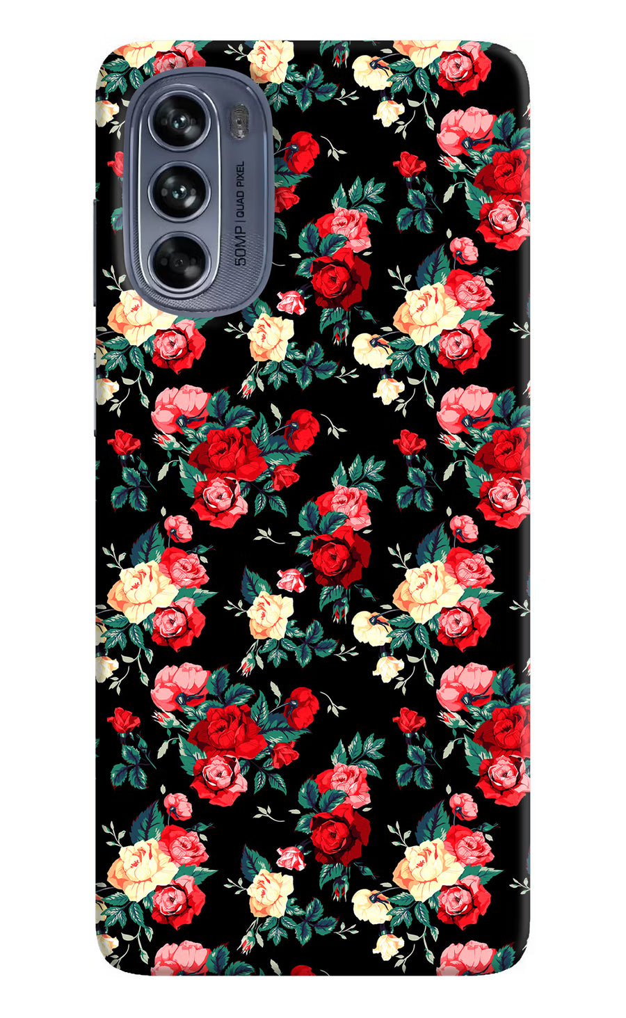 Rose Pattern Moto G62 5G Back Cover, Hard case