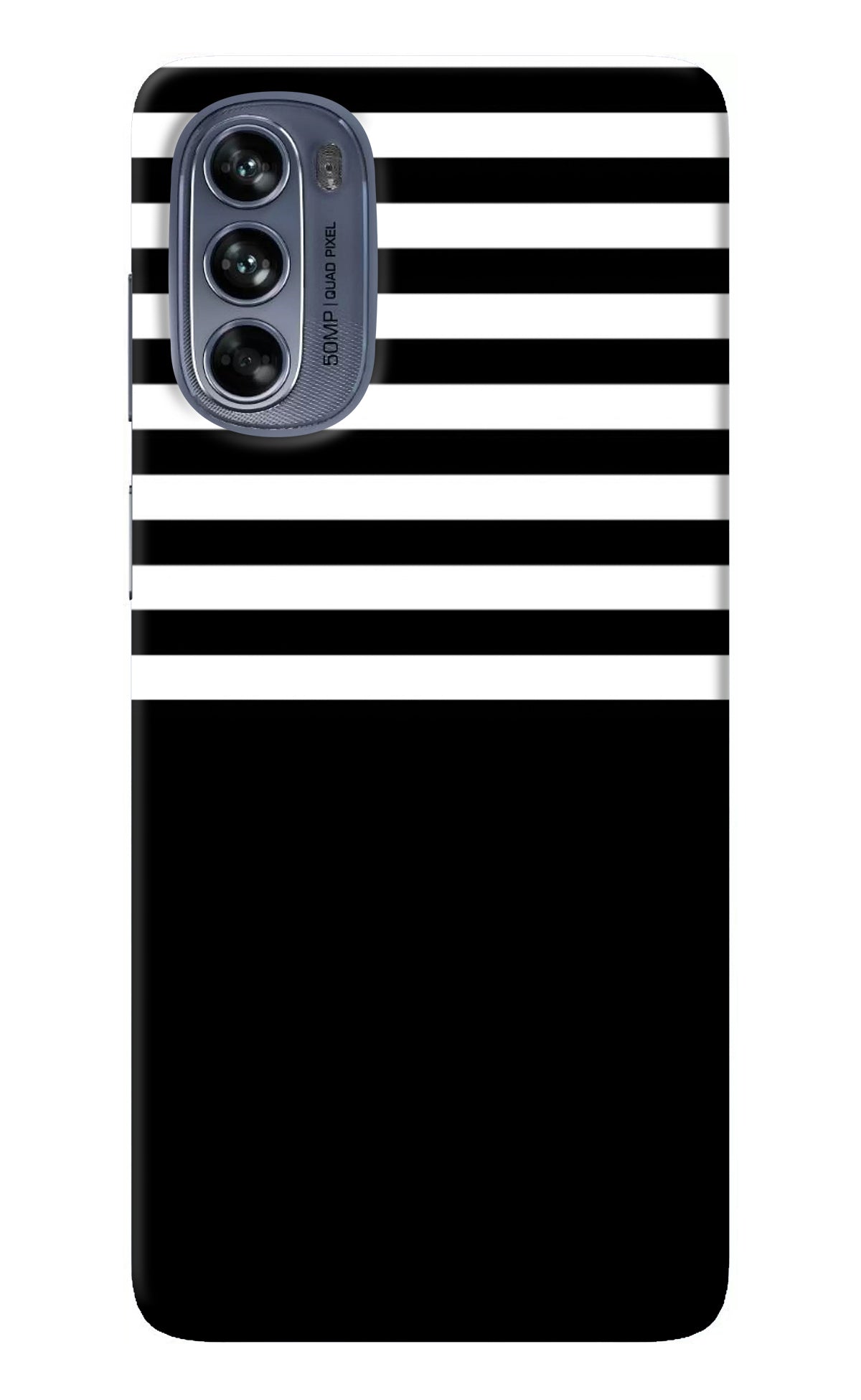 Black and White Print Moto G62 5G Back Cover