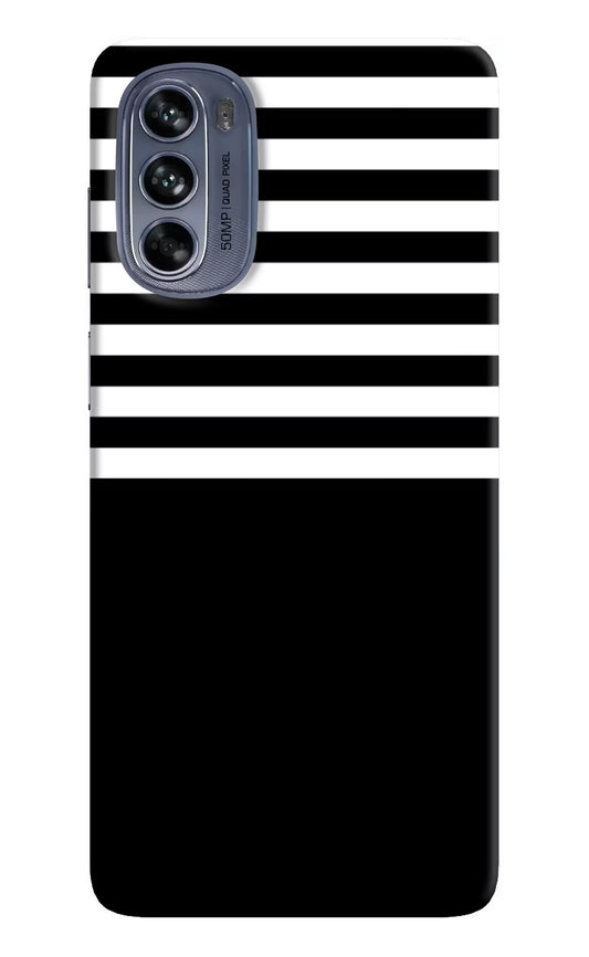 Black and White Print Moto G62 5G Hard Case Back Cover by Casekaro