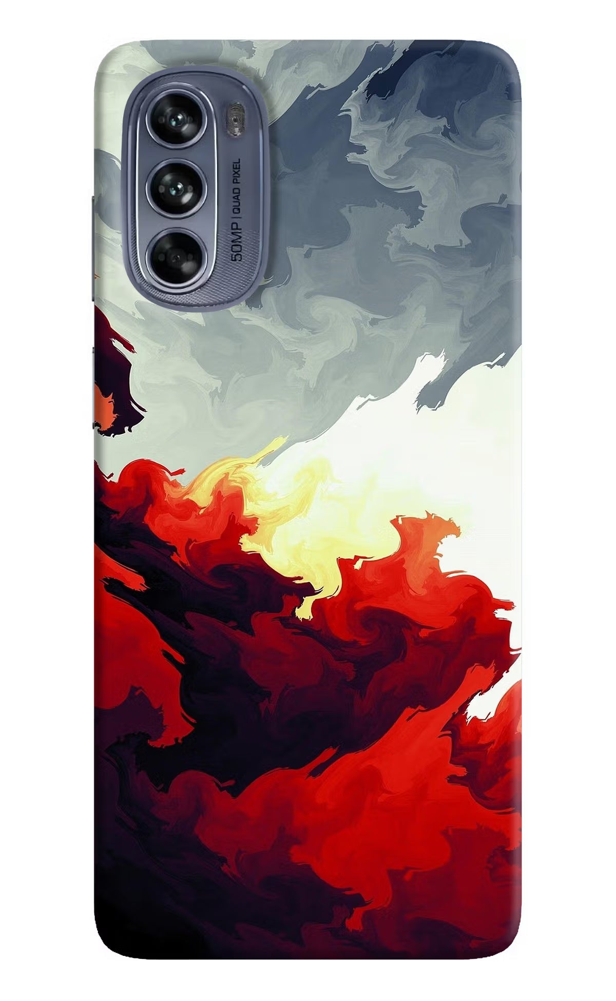Fire Cloud Moto G62 5G Hard Case Back Cover by Casekaro
