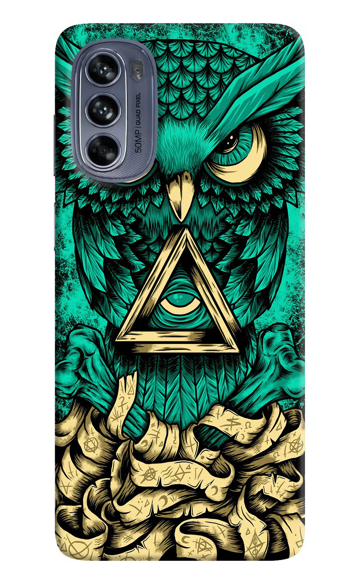 Green Owl Moto G62 5G Hard Case Back Cover by Casekaro