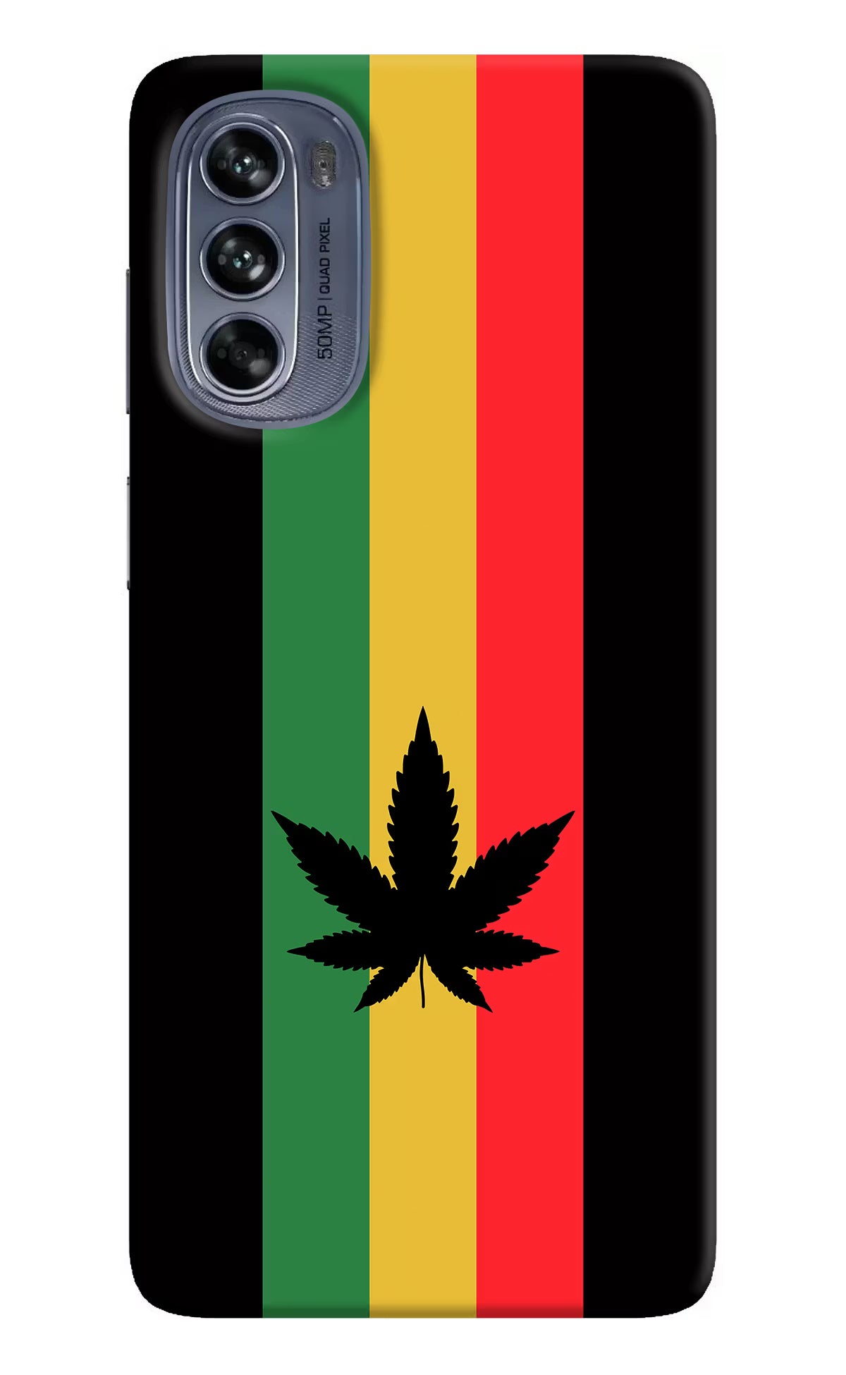 Weed Flag Moto G62 5G Hard Case Back Cover by Casekaro