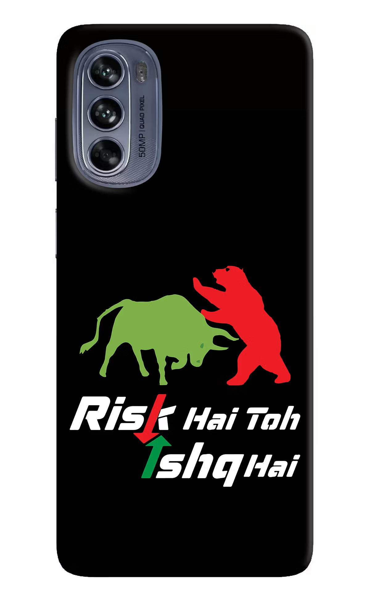 Risk Hai Toh Ishq Hai Moto G62 5G Hard Case Back Cover by Casekaro
