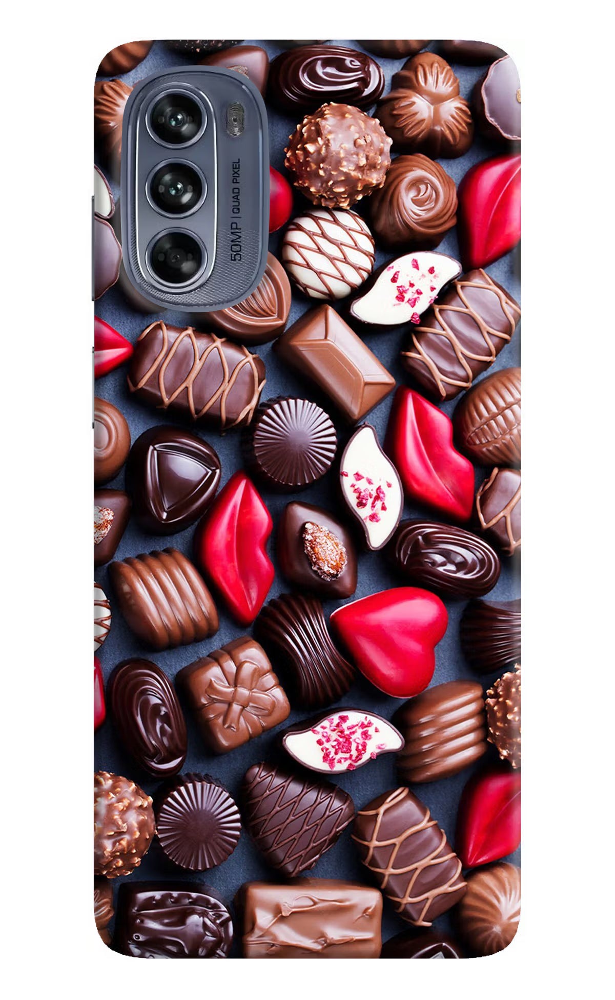 Chocolates Moto G62 5G Hard Case Back Cover by Casekaro