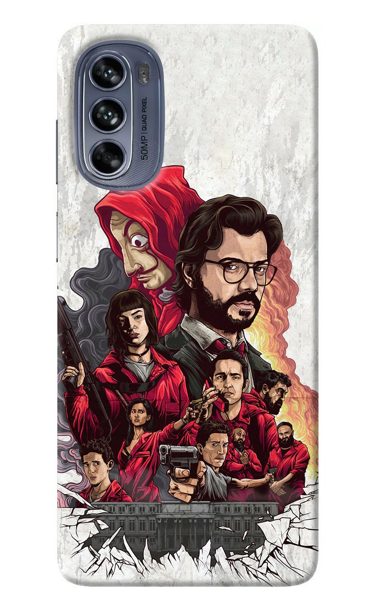 Money Heist Artwork Moto G62 5G Back Cover