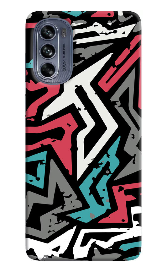 Geometric Graffiti Moto G62 5G Hard Case Back Cover by Casekaro