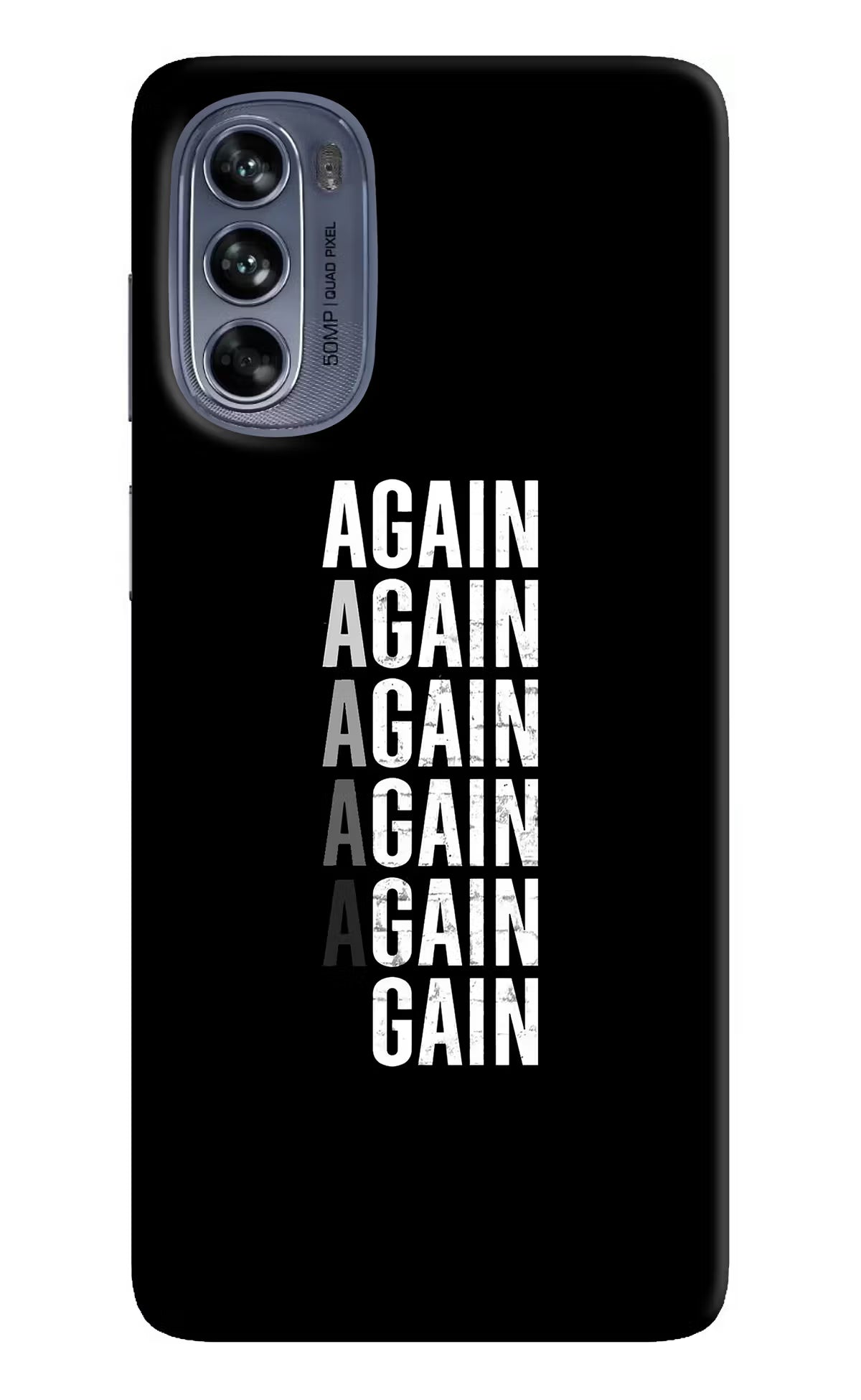 Again Again Gain Moto G62 5G Hard Case Back Cover by Casekaro