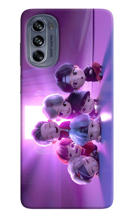 BTS Chibi Moto G62 5G Hard Case Back Cover by Casekaro